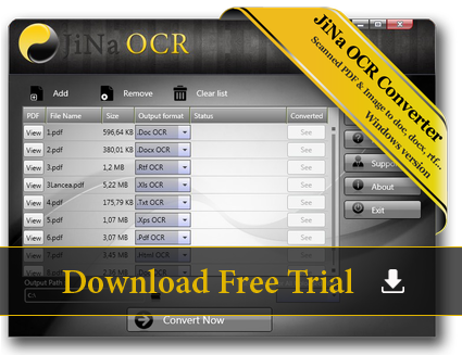 JiNa OCR Converter