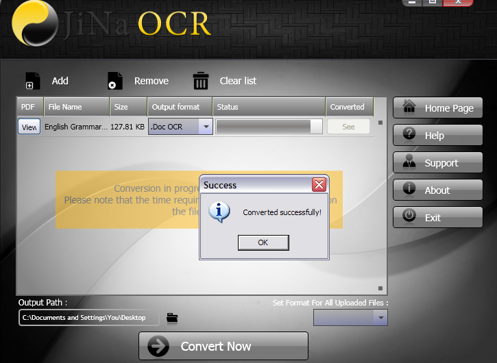JiNa OCR Converter Screenshot 5